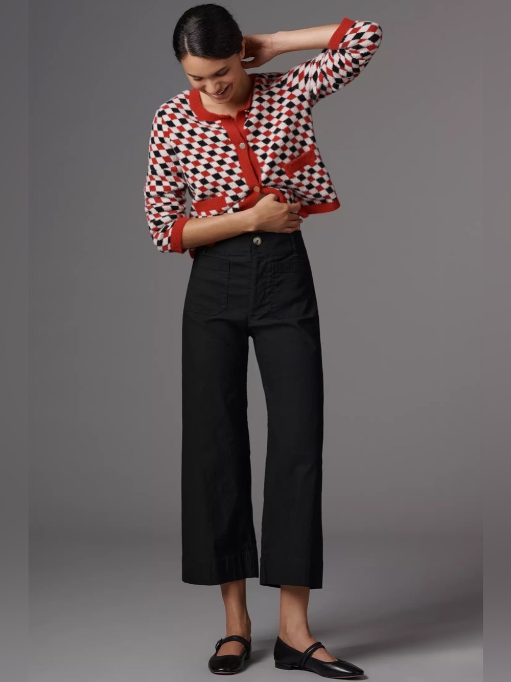 Anthropologie’s Maeve Colette Crop Wide-Leg Pants